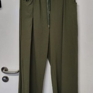 NEW Ladies Khaki Kick Flare Magic Trousers One size fits sizes 22-24 Size 3