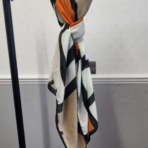Orange Ladies Comfort Scarf Shawl