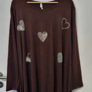 New Brown Sparkle Jumper One Size fits sizes 18 20 22 24