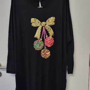 New Black Soft Knit Jumper Christmas One Size fits sizes 18 20 22 24