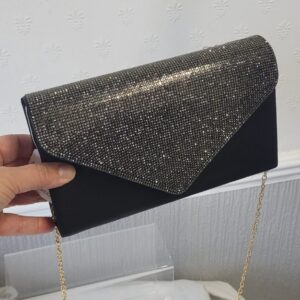 Black Clutch Bag Sparkle REDUCED