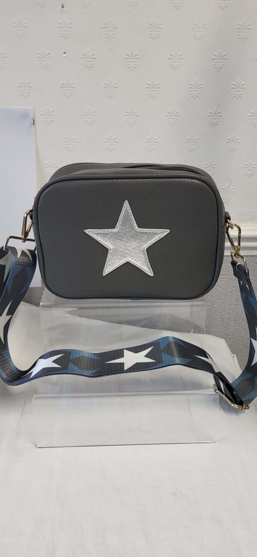 Grey Star Crossbody Women’s Bag New - Image 4