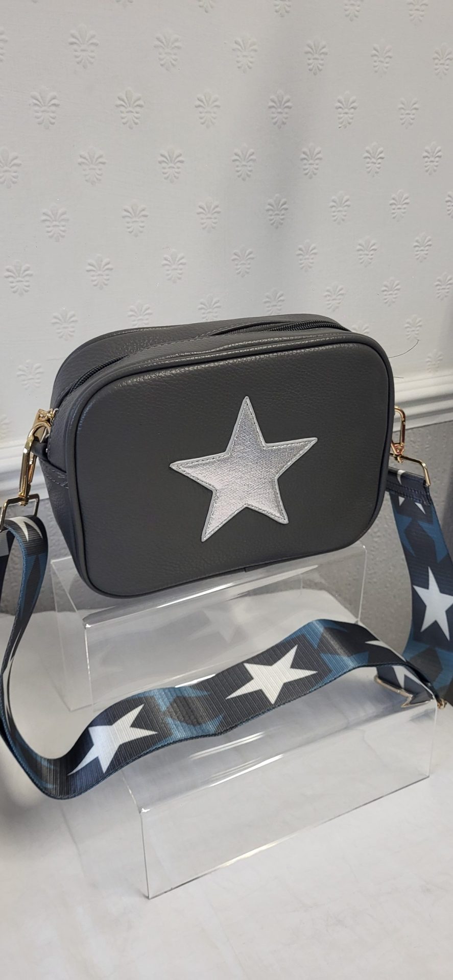 Grey Star Crossbody Women’s Bag New - Image 7