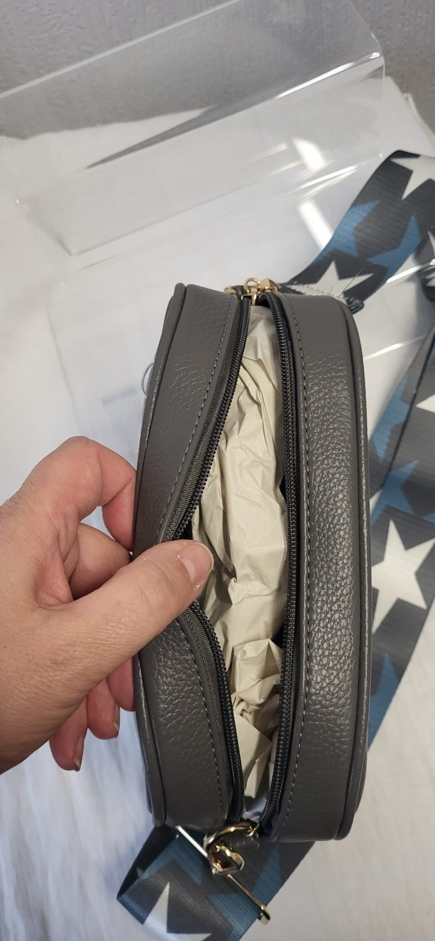 Grey Star Crossbody Women’s Bag New - Image 3