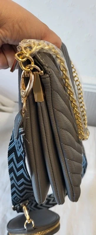 Grey Bee Crossbody Bag - Image 4