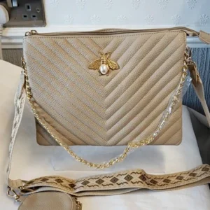 Beige Bee Bag New Ladies