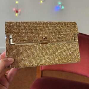 New Gold Glitter Clutch Bag REDUCED