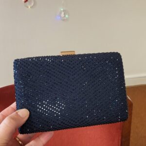 Navy Blue Sparkly Bag New Tags REDUCED