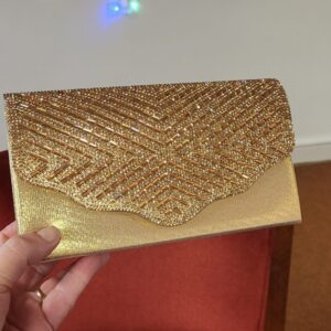 New Ladies Gold Clutch Bag REDUCED