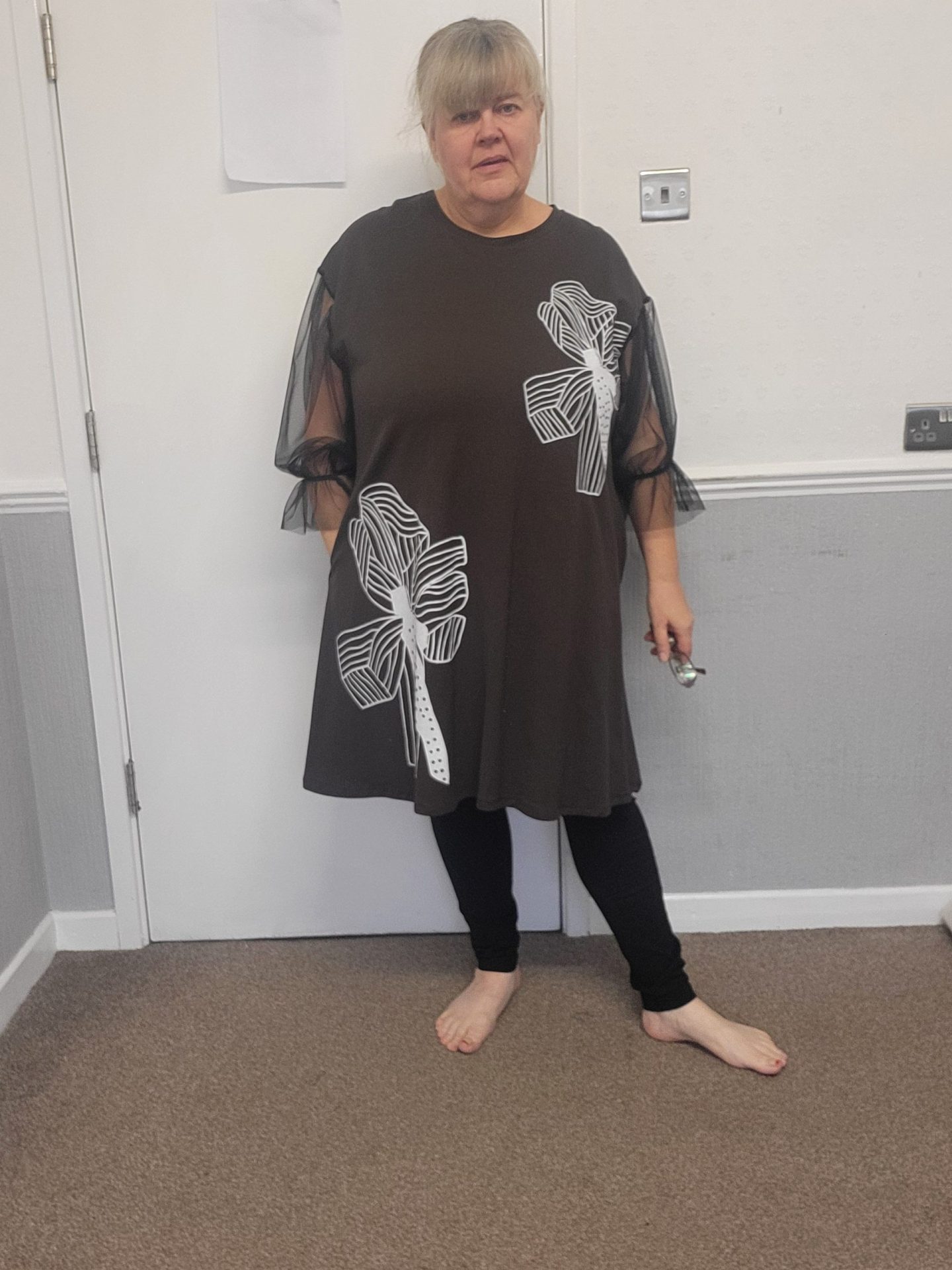 New Ladies Brown Tunic Top or Dress One Size fits sizes 18 20 22 24 - Image 4