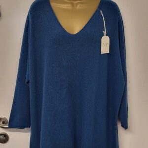 New Ladies Teal Soft V Neck Jumper One Size fits sizes 18 20 22 24