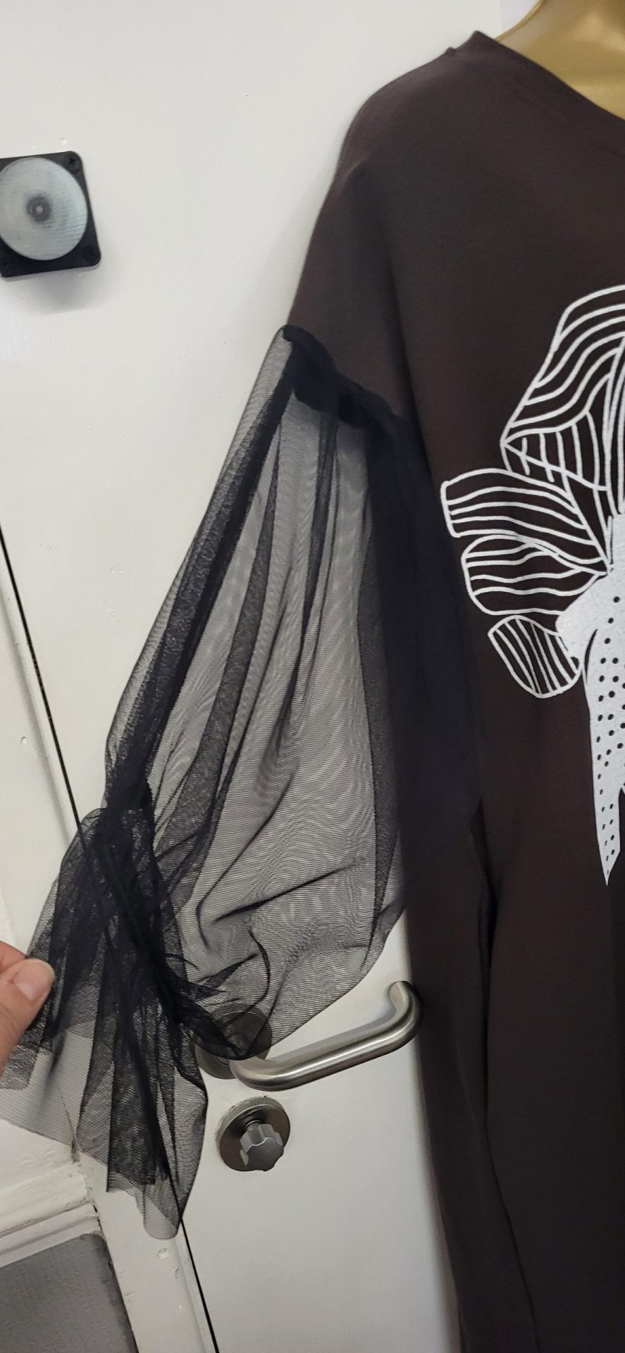 New Ladies Brown Tunic Top or Dress One Size fits sizes 18 20 22 24 - Image 3