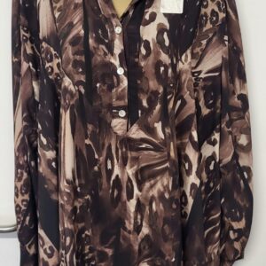 New Brown Blouse One size fits sizes 18 20 22 24 Great Price