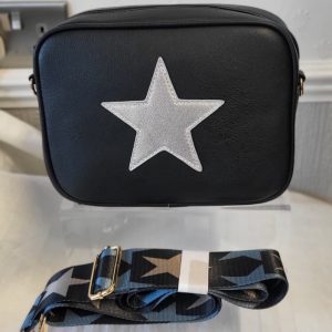 Black Star Crossbody Women’s Bag New Blue Star Strap NON RETURNABLE
