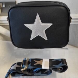 Black Star Crossbody Women’s Bag New Blue Star Strap NON RETURNABLE