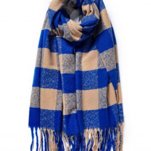 Lovely Blue Checked Scarf