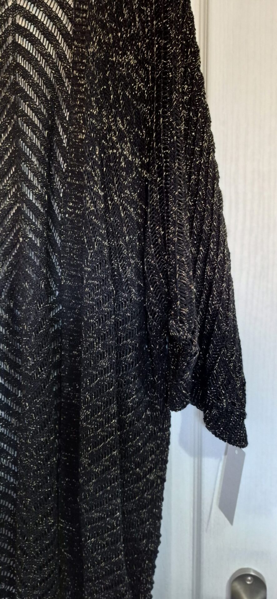 New Ladies Lacy with fleck Black Cardigan One Size fits sizes 18 20 22 24 NON RETURNABLE - Image 7
