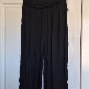 Black Ladies New Tags Harem Yoga  Pants Trousers One Size fits sizes 10 12 14 16
