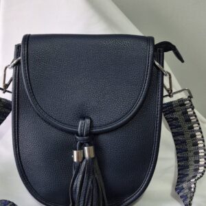 Navy Blue Tassel Cross body Bag