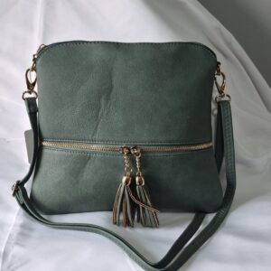 Blue Tassel Crossbody Bag