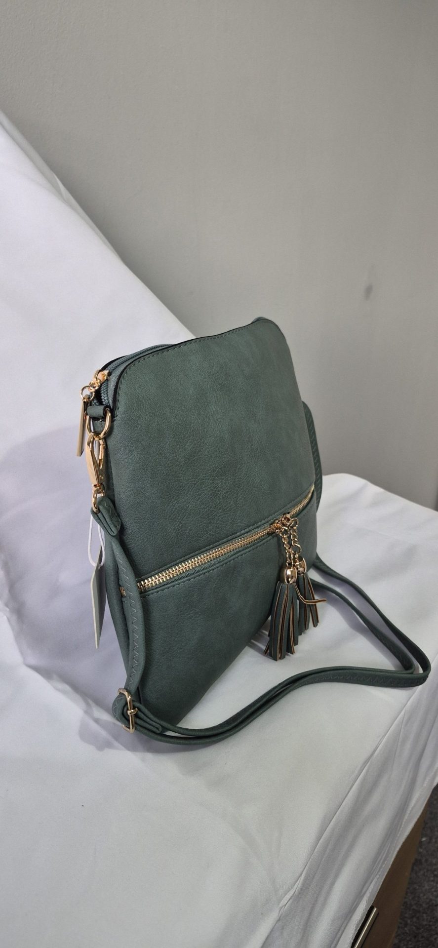 Blue Tassel Crossbody Bag - Image 4