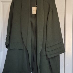 Khaki Green With attached underbody Jacket One Size fits sizes 18 20 22