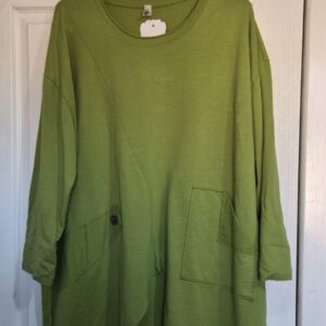 New Ladies Lime Lightweight Sweatshirt One Size fits sizes 18 20 22