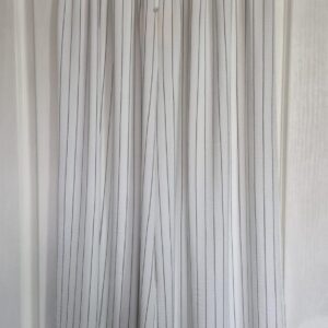 New Ladies White Stripe Palazzo Wide Leg Trousers One size fits sizes 18 20 22