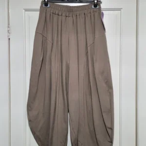 NEW Ladies Taupe Cocoon Trousers One size fits sizes 18 20 22