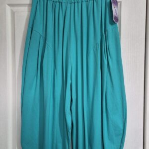 NEW Ladies Turquoise Cocoon Trousers One size fits sizes 18 20 22 NON RETURNABLE