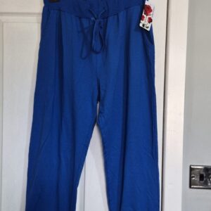 New Ladies Plain Joggers Royal Blue One Size fits sizes 16 18 20 22 Size 2