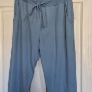 New Ladies Plain Joggers Denim Blue One Size fits sizes 10 12 14 16 Size 1