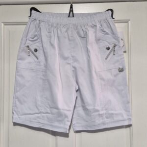 Cherry Berry White Stretchy Shorts Size T3 UK 12
