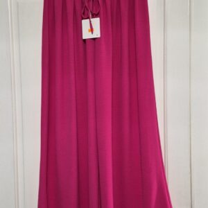 New Ladies Cerise Palazzo Wide Leg Trousers One Size fits sizes 18-22/24