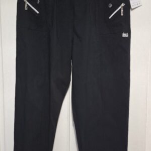 New Black Cherry Berry Full Length Trousers T6 UK 18