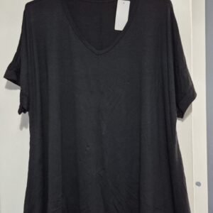 Lovely Black Swing Bottom T-shirt One Size fits sizes 20 22 24