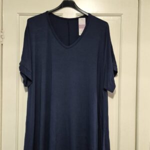 Lovely Navy Blue Swing Bottom T-shirt One Size fits sizes 20 22 24