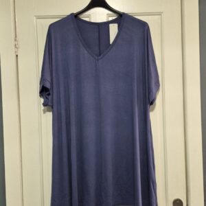 Lovely Denim Blue Swing Bottom T-shirt One Size fits sizes 20 22 24