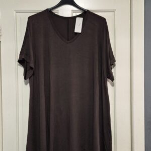 Lovely Dark Brown Swing Bottom T-shirt One Size fits sizes 20 22 24