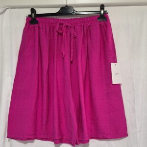 Lovely Plain Cerise Pocket Shorts One Size fits sizes 16-22