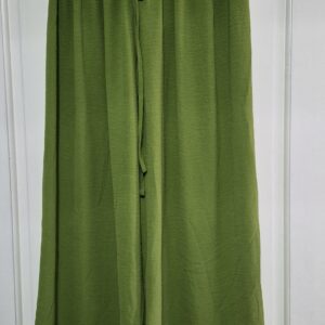New Ladies Green Palazzo Wide Leg Trousers One Size fits sizes 18-22/24