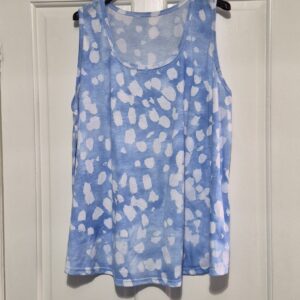 New Pale Blue sleeveless Top One size fits sizes 16 18 20