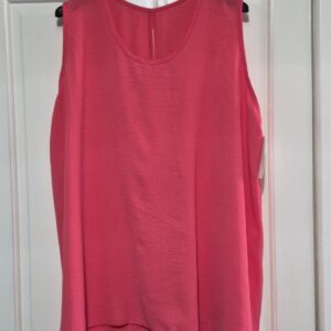 New Ladies Sleeveless Coral Bow back Top One Size fits sizes 18 20 22