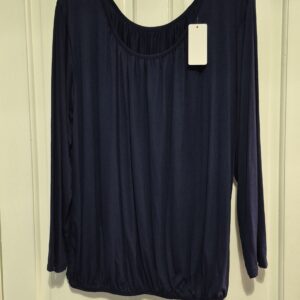 New Ladies Navy Blue Long Sleeved One size fits sizes 16 18 20 22 Plus Size