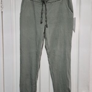 NEW Ladies Khaki Stretchy Crinkle Magic Trousers One Size Fits 16 18 20