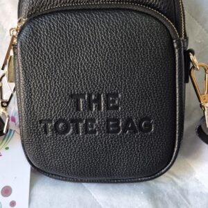 Black Tote Crossbody Bag