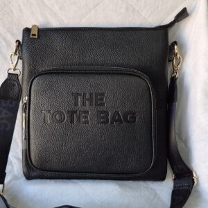 Black Slim Multi Compartment Crossbody Bag