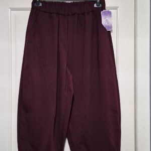 Ladies Wine Barrel Leg Trousers One Size fits sizes 18- 22
