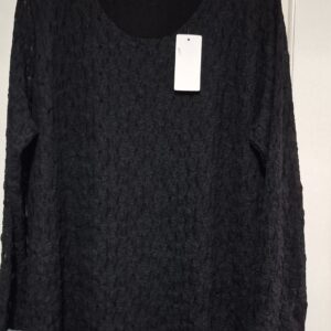 New Black Lacy Top One Size fits sizes 18 20 22
