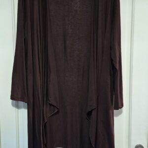 New Chocolate Brown Waterfall Cardigan One Size fits sizes 18 20 22